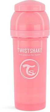 Twistshake Anti-Colic Pastellrosa. Nappflaska 260 ml. 1 st