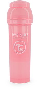 Twistshake Anti-Colic Pastellrosa. Nappflaska 330 ml. 1 st