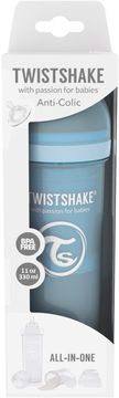 Twistshake Anti-Colic Pastellblå. Nappflaska 330 ml. 1 st