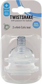 Twistshake Anti-Colic Teat Plus 6+ mån Dinappar 2 st