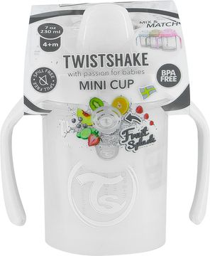 Twistshake Mini Cup Vit. Pipmugg 4+ mån 230 ml. 1 st