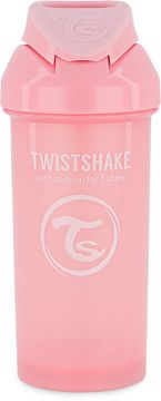 Twistshake Straw Cup Pastellrosa. Sugrörsmugg 6+ mån 360 ml. 1 st