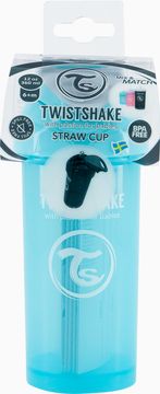 Twistshake Straw Cup Pastellblå. Sugrörsmugg 6+ mån 360 ml. 1 st