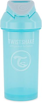 Twistshake Straw Cup Pastellblå. Sugrörsmugg 6+ mån 360 ml. 1 st