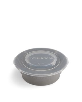 Twistshake Bowl Pastellgrå. Djup tallrik 6+ mån. 1 st
