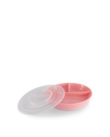 Twistshake Divided Plate Pastellrosa 6+ mån Delad tallrik 1 st