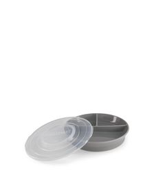 Twistshake Divided Plate Pastellgrå 6+ mån Delad tallrik 1 st