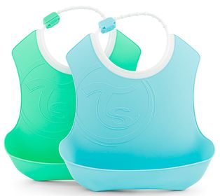 Twistshake Bib Pastellblå/grön 4+ mån Haklappar 2 st