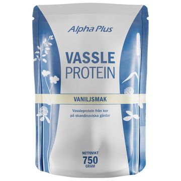 Alpha Plus Vassleprotein Vaniljsmak Pulver, 750 g