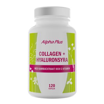 Alpha Plus Collagen + Hyaluronsyra Kapslar, 120 st