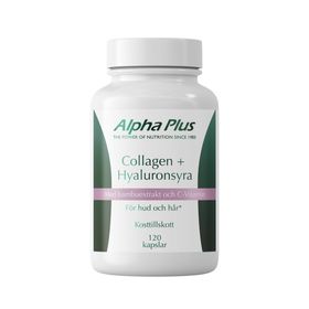 Alpha Plus Collagen + Hyaluronsyra Kapslar, 120 st