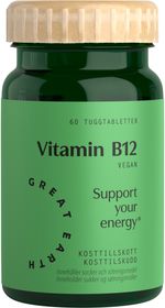 Great Earth Vitamin B12 Sugtabletter 60 st