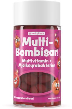 Multi-Bombisar! Multivitamin Tuggtablett, 60 st