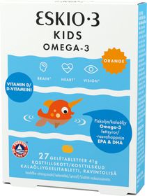 Eskio-3 Kids Omega-3 Gelétabletter, 27 st