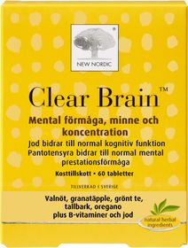New Nordic Clear Brain Tabletter 120 st