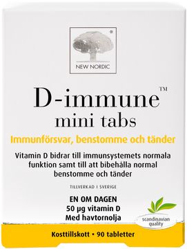 New Nordic D-Immune mini tabs Tablett, 90 st