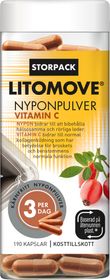 Litomove Nyponpulver Vitamin C Kapsel, 190 st