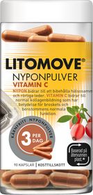 Litomove Nyponpulver Vitamin C Kapsel, 90 st