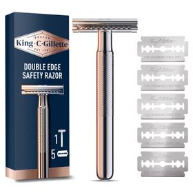 King C Gillette Double Edge Rakhyvel med 5 st rakblad
