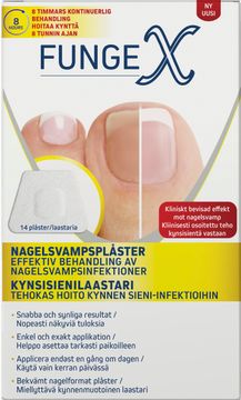 Fungex Nagelsvampsplåster Behandling mot nagelsvamp, 14 st