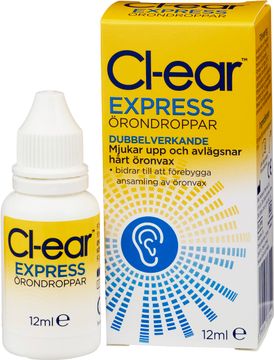 Cl-ear Express Örondroppar, 12 ml