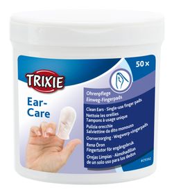 Trixie Fingerpad Aloe Öronvård Öronrengöring för djur, 50 st