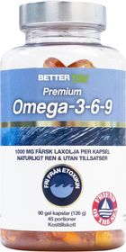 Better You Premium Omega-3 Kapslar, 90 st