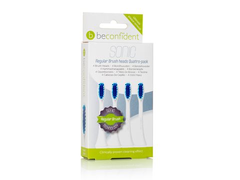Beconfident Sonic Toothbrush heads 4-pack Regular White Tandborsthuvud, 4 st