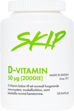 Skip D-vitamin Kapsel, 120 st