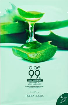 Holika Holika Aloe 99 % Soothing Gel Jelly Mask Sheet Ansiktsmask, 23 ml