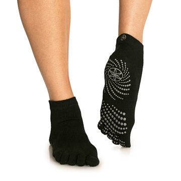 Gaiam Grippy Yoga Socks -S/M Yogastrumpor, 1 par
