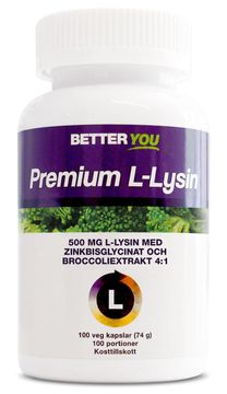 Better You Premium L-Lysin Kapslar, 100 st