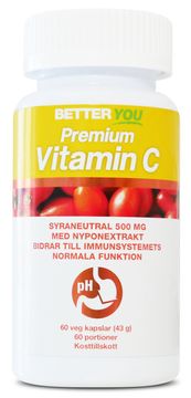 Better You Premium Vitamin C Kapslar, 60 st