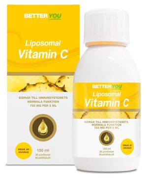 Better You Liposomal Vitamin C Ananas Flytande, 150 ml
