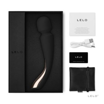 LELO Smart Wand 2 Medium Black Vibrator, 1st