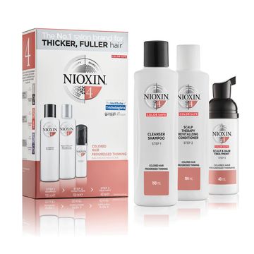 Nioxin Trial Kit System 4 För Tunt, Färgat Hår Hårvårds-kit, 150+150+40 ml