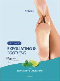 STAY Well Exfoliating & Soothing Heel Mask Peppermint & Lime Hälmask, 1 st