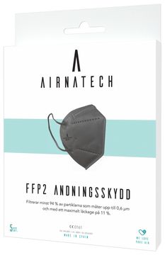 Airnatech FFP2 Andningsskydd, 5 st