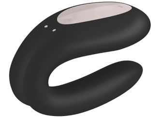 Satisfyer Double Joy Black Parvibrator Vibrator, 1 st