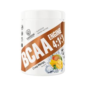 Swedish Supplements BCAA Engine 4.1.1 Crazy Mango Pulver, 400 g