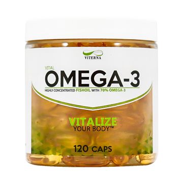 Viterna Omega-3 Högkoncentrerad 70% Kapslar 120 st