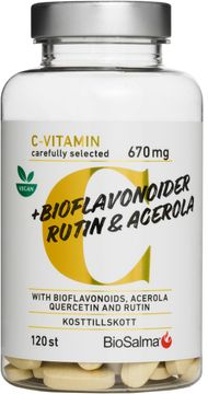 BioSalma C-vitamin 670mg bioflavonoider Tabletter 120 st