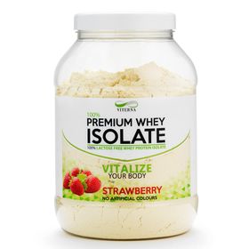 Viterna 100% Premium Whey Isolate Strawberry Pulver 900 g