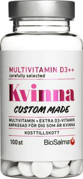 BioSalma Multivitamin kvinna D-vitamin++ Tabletter 100 st