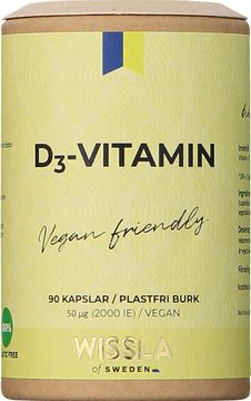Wissla of Sweden Vegan Vitamin D3 Kapslar, 90 st