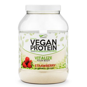 Viterna Vegan Protein Strawberry Pulver 900 g