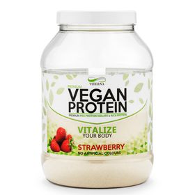 Viterna Vegan Protein Strawberry Pulver 900 g
