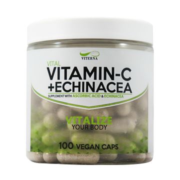 Viterna Vitamin-C 500 mg + Echinacea 100 mg Kapslar 100 st