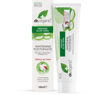 Dr Organic Aloe Vera Toothpaste Tandkräm, 100 ml