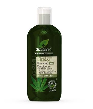 Dr Organic Hemp Oil Shampoo 2 in 1 Conditioner Schampo, 265 ml